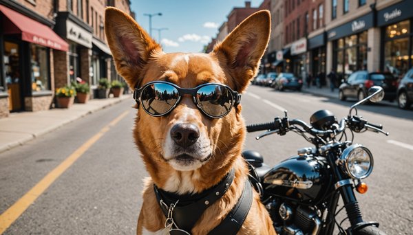 Lunettes moto pour chien : style et sécurité en boutique